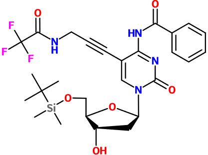 (image for) MC012217 4-N-Benzoyl-5'-O-(tert-butyldimethylsilyl)-5-[3-(2,2,2-trifluoroacetamido)-prop-1-ynyl]-2'-deoxycytidine
